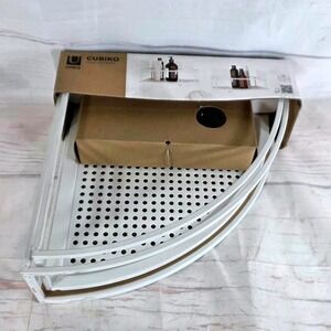 Umbra Cubiko White Corner Shower Shelf Bathroom Organizer